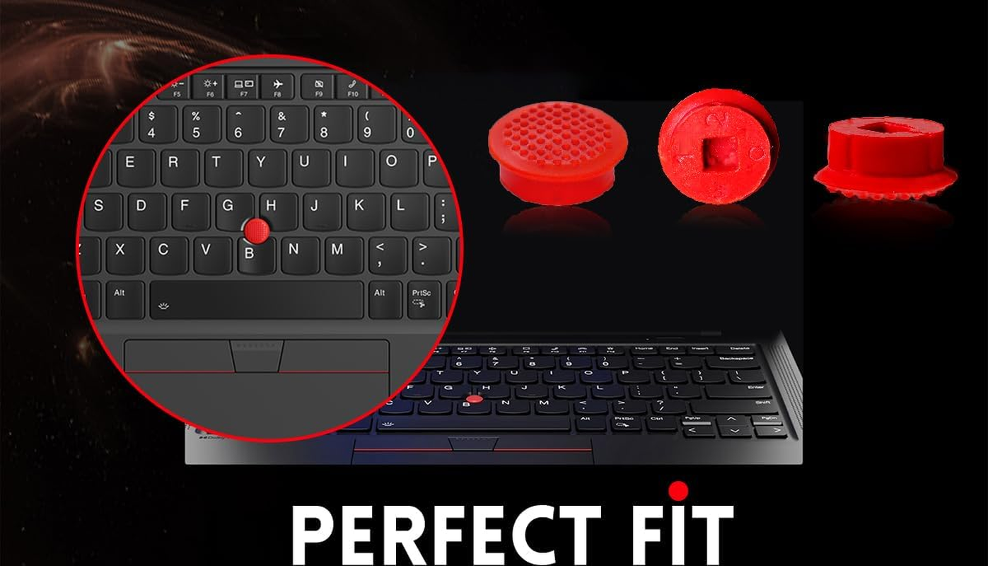 Pack 3 Super Low Profile Trackpoint Caps for Lenovo Thinkpad T460S T460P P70 T470 T470S Thinkpad X1 Carbon (Year 2016, 2017 Model), X1 Yoga,Thinkpad 13 - 3.0Mm Trackpoint image number 6