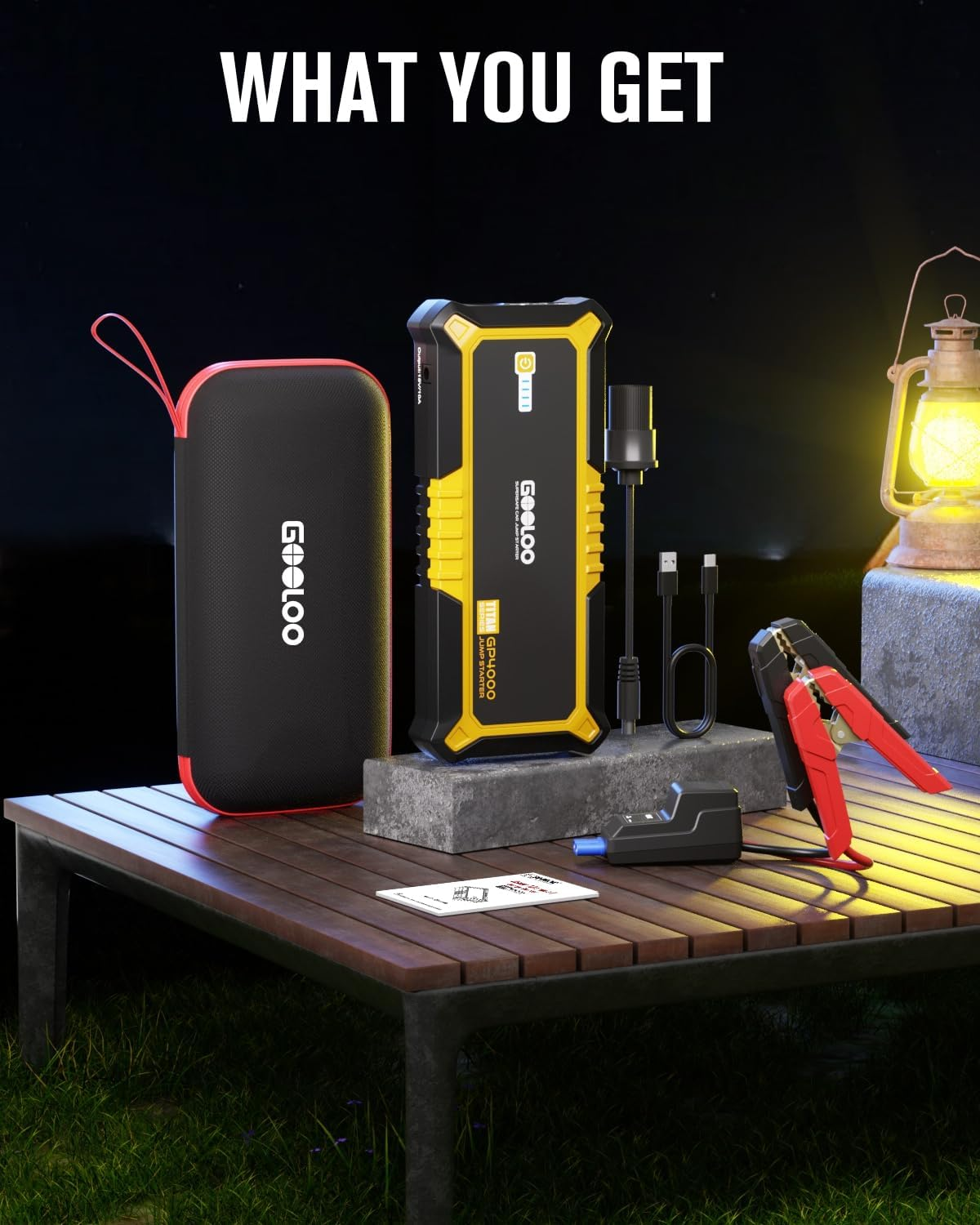 GP4000 Jump Starter 4000A Peak Car Starter (All Gas,Up to 10.0L Diesel Engine) Supersafe 12V Lithium Jump Box,Auto Battery Booster Pack,Portable Power Bank with USB Quick Charge and Type C Port image number 3