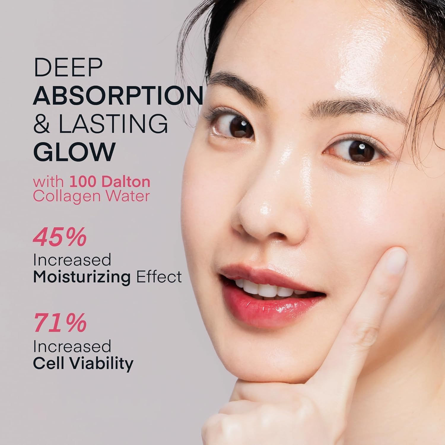 Collagen Face Mask Korean Skincare: 4Ea X 33G Real Deep Bio Ultra-Low Collagen 100 Dalton Overnight Hydrogel Mask - Hydration, Anti-Wrinkle & Pore Minimizing - Glow like Glass Skin, [Made in Korea] image number 4