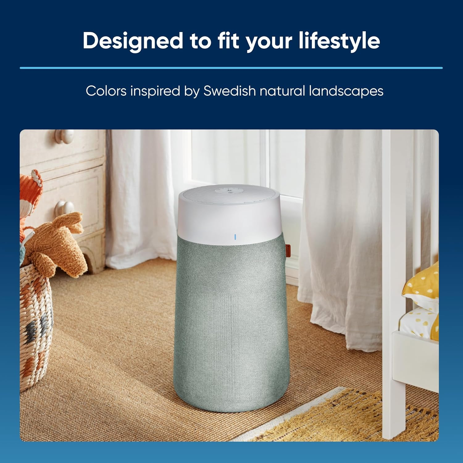 Blueair Genuine Prefilter Fabric Cover for Blue Max 3250 Air Purifier in Moss Green image number 1