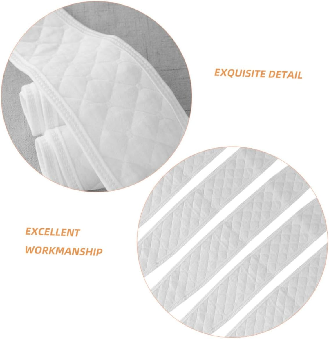 MERRYHAPY 6Pcs Newborn Belly Bands Baby Navel Bands Pure Cotton White Soft Belly Button Belt for Infant Umbilical Care and Protection image number 1