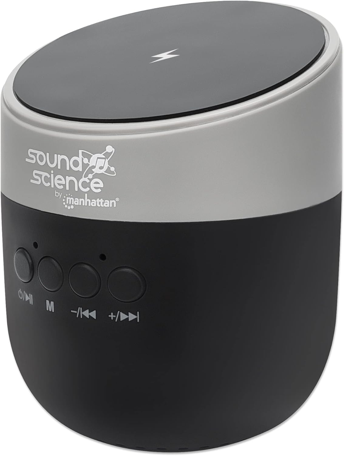 Manhattan Sound Science Bluetooth Speaker with Induction Charging Pad - Black image number 1