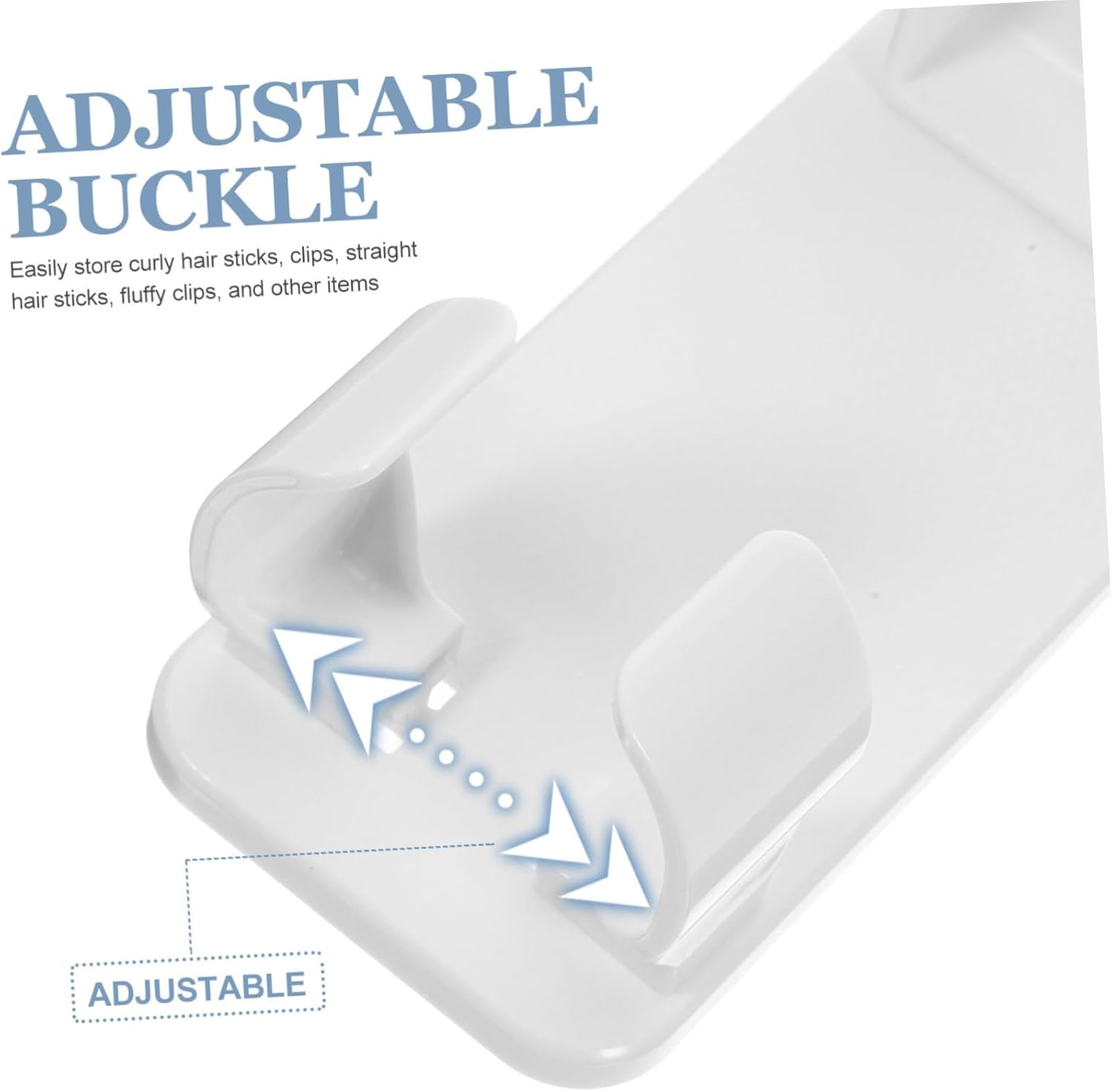 Wall Mount Hair Tool Organizer Plastic Hair Dryer Holder Iron Rack for Home Salon Bathroom Storage Neat Styling Tool Organizer for Spaces image number 3