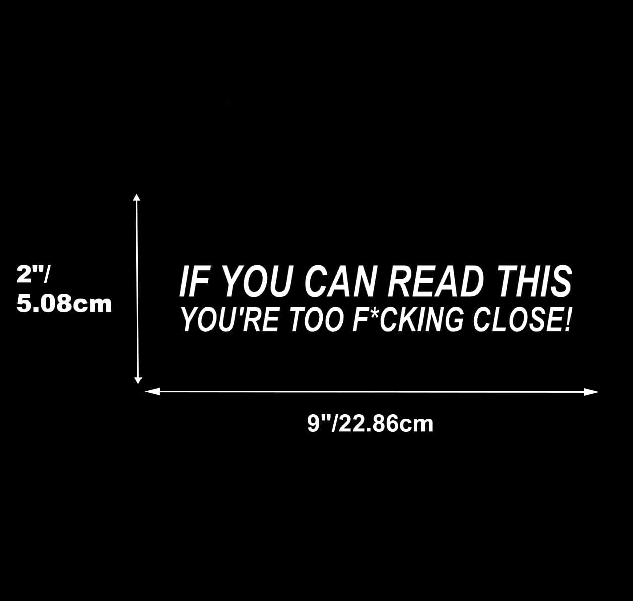 XTRAYXRAY IF You CAN Read This Sticker Car Decal Funny Window Bumper Decal Sticker Suitable for Cars, Trucks image number 4