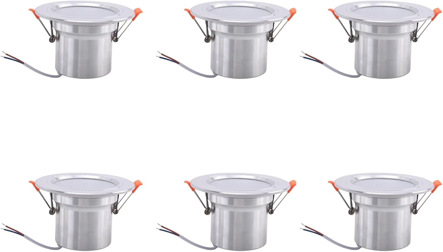 Utopially 6X 8Ohm 10W Bathroom Ceiling Speaker Background Music System Moisture-Proof Aluminum Can Fashion In-Ceiling Speaker image number 4