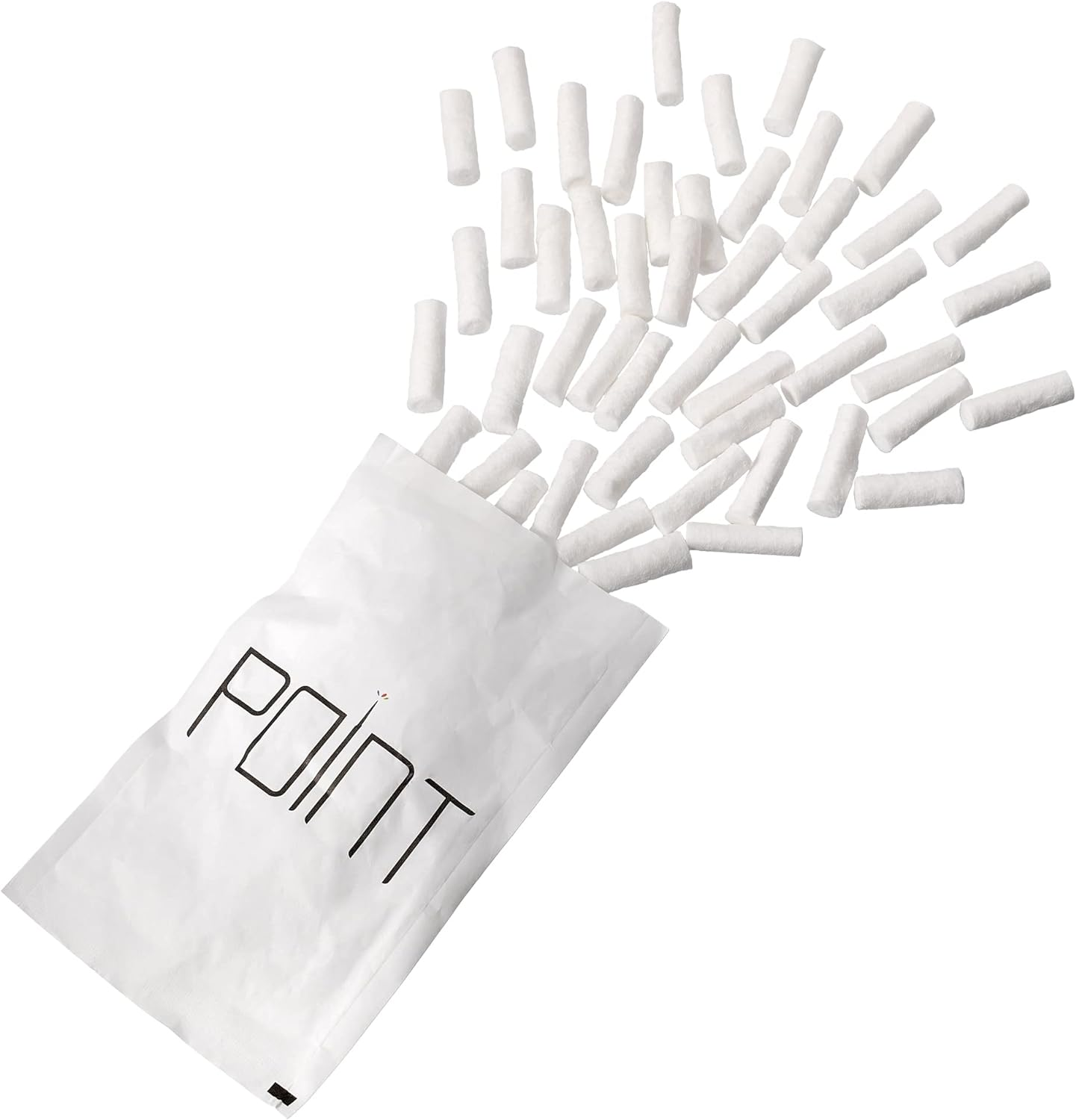 AYOJOY Cotton Nosebleed Plugs - Extra Absorbent Blood Clotting Cotton Rolls (50 Count) image number 2