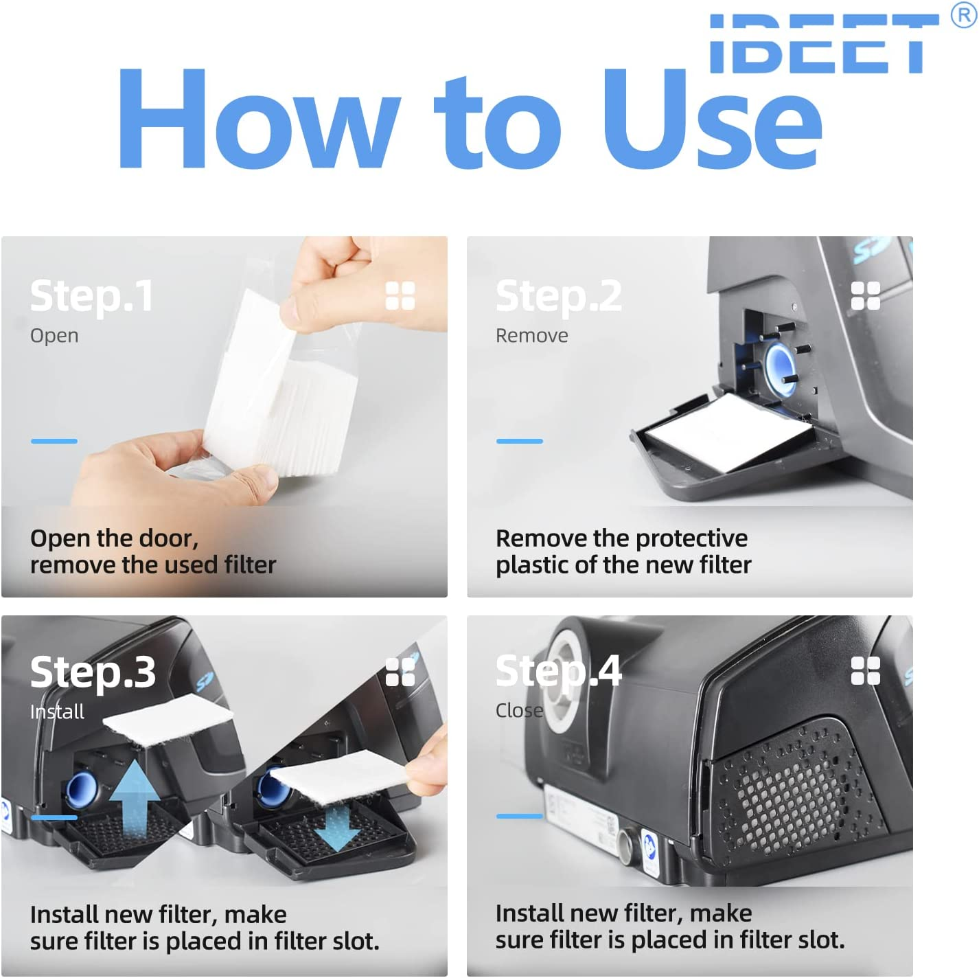 44PCS CPAP Filters for Airsense 10, HEPA Filter for Airsense 10, IBEET Supplies Filters for RSM 10, S9/S10, HEPA Filters for S9 Airsense image number 4