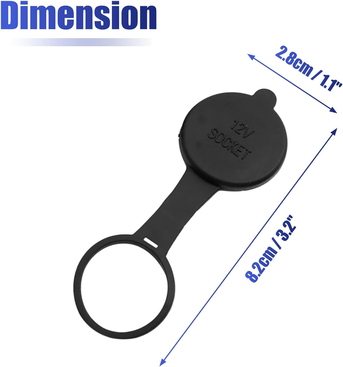 Uxcell 4Pcs Cigarette Lighter Cover 12V Universal Waterproof Car Motorcycle Cigarette Lighter Female Plug Cap for Automotive Power Port Outlet