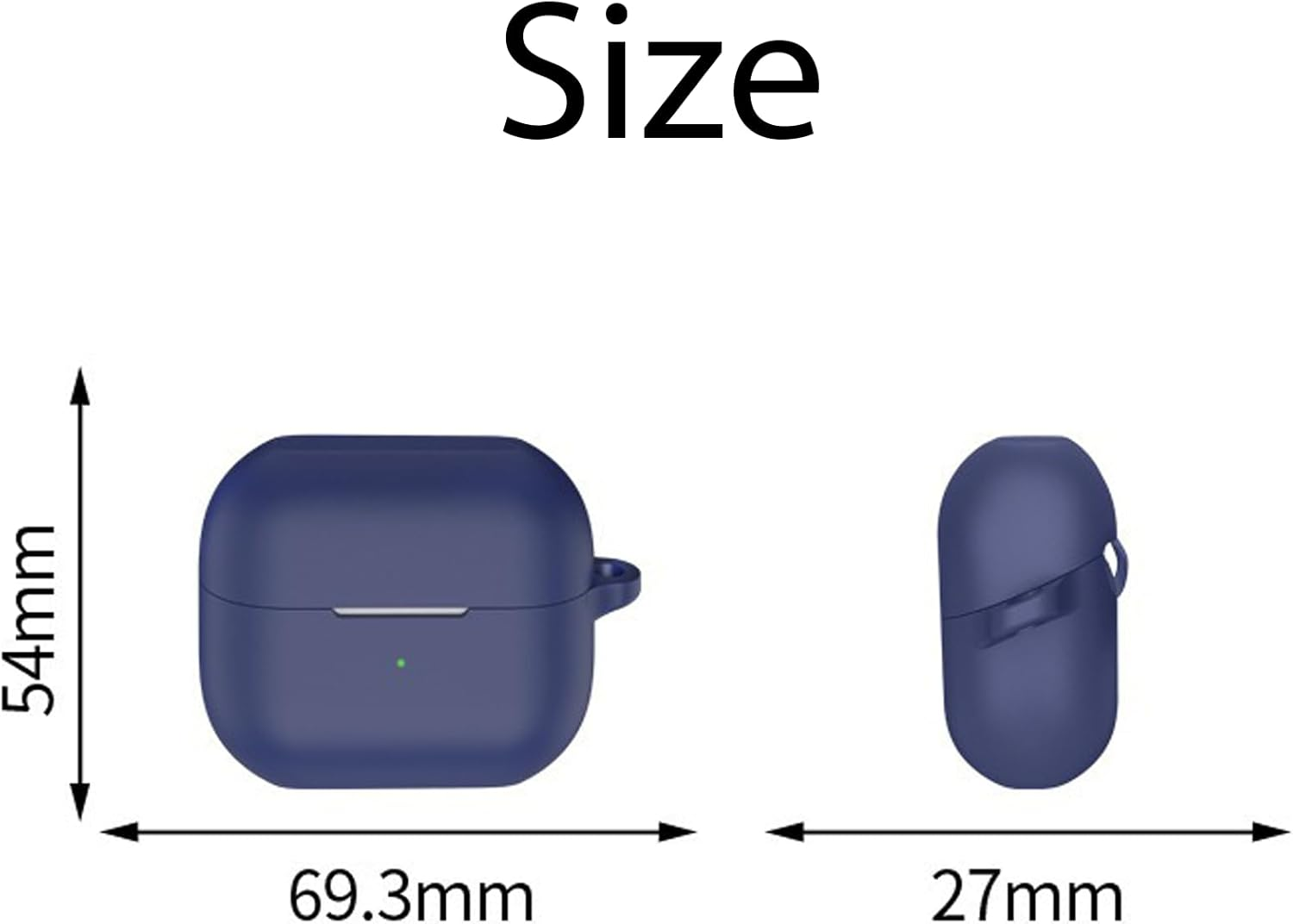 USTIYA Case for Samsung Galaxy Buds 3 Fe/Buds 3/3 Pro Protection Cover Full-Body Soft Silicone with Keychain Headphone Accessories (Black) - Black image number 5