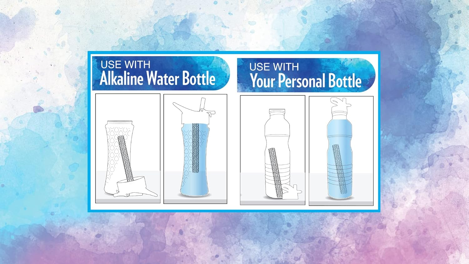 Enviro Products Alkaline Water Bottle with Stainless Steel Alkaline Water Wand, Clear, 700 Ml Capacity image number 4