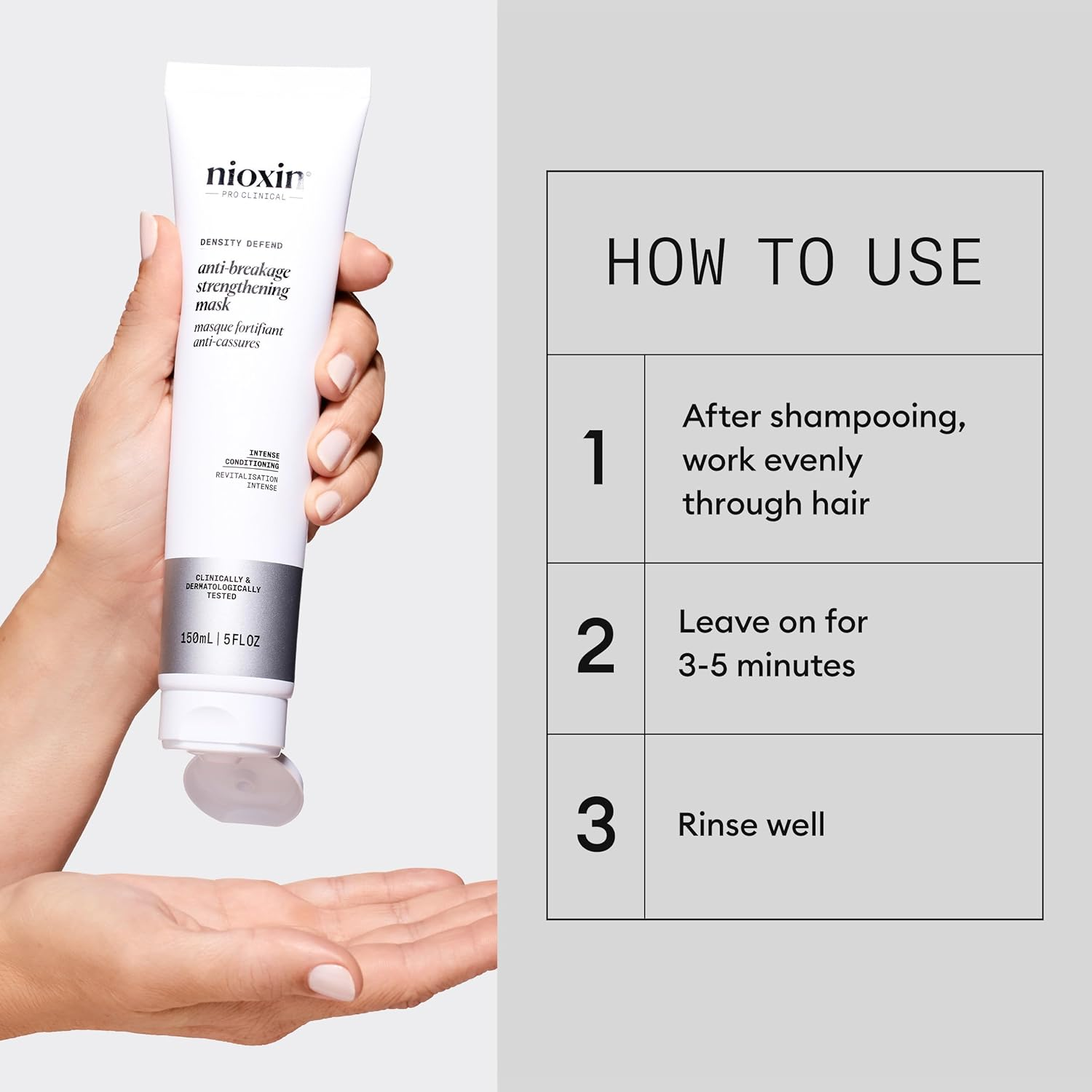 Nioxin Deep Protect Density Mask, Damaged and Thinning Hair 150Ml image number 5