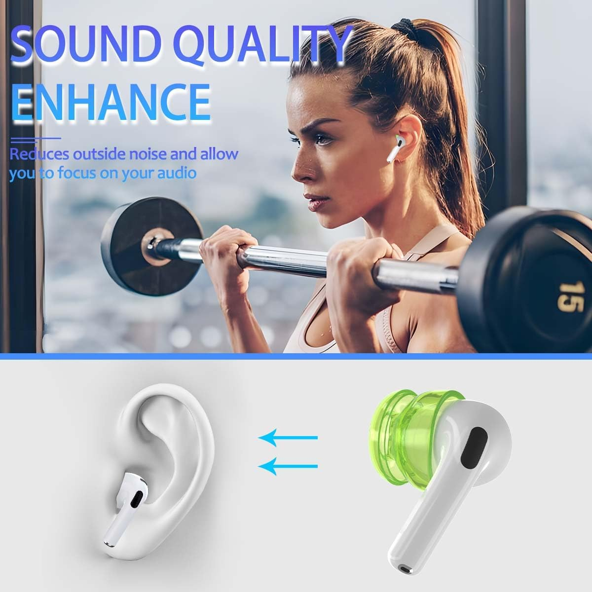 [5 Pairs] Ear Tips Cover for Airpods 4 Earbuds (2024), Soft Silicone Earbuds Cover Airpods 4 Accessories Compatible with Airpods 4Th Generation Earbuds [Not Fit in Charging Case] - 5 Color