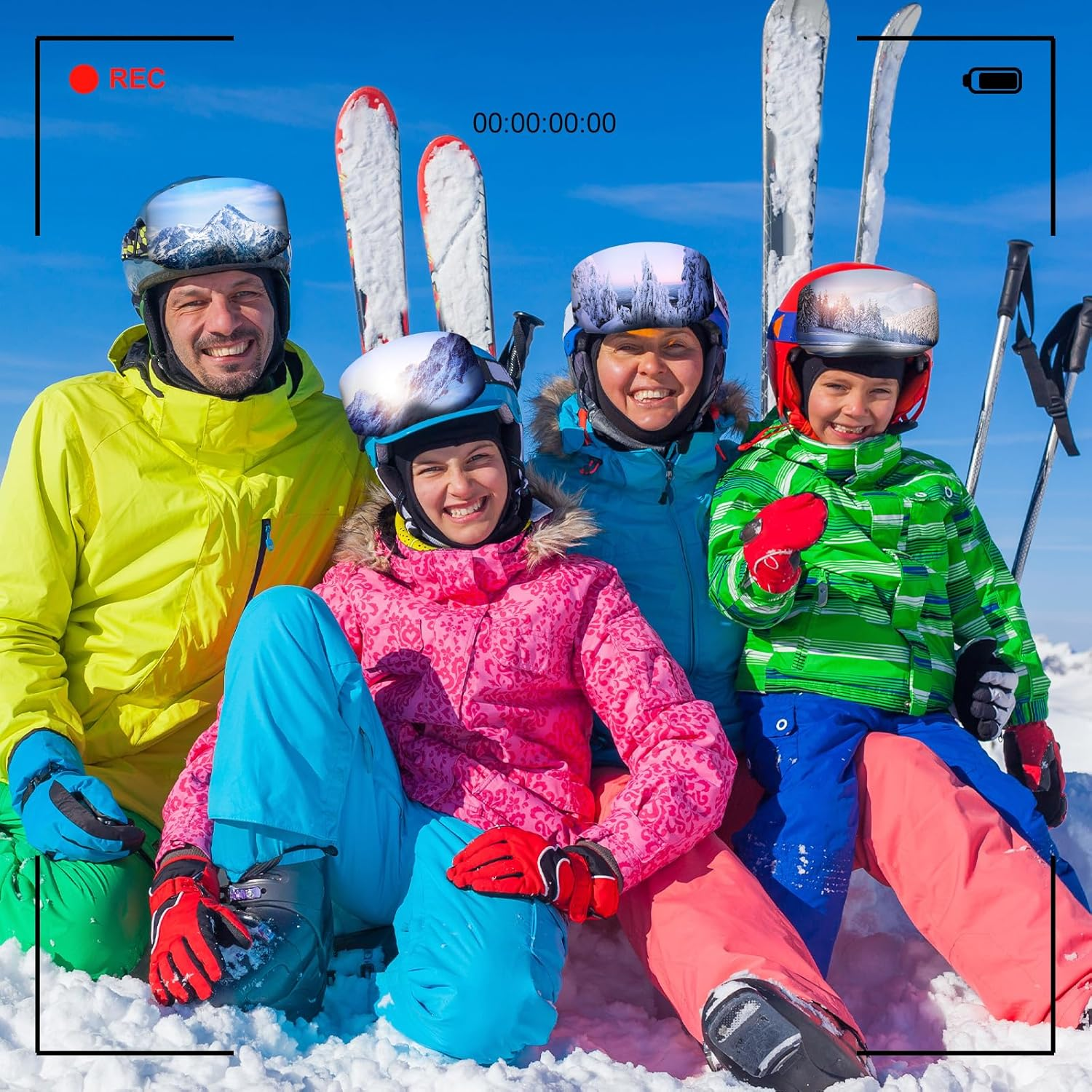 6 Pcs Ski Snowboard Goggle Cover Sleeve Protective Goggle Cover Protectors Lens Scratch Dust Protection for Travel Storage Youth and Kids Accessories, 6 Styles image number 5