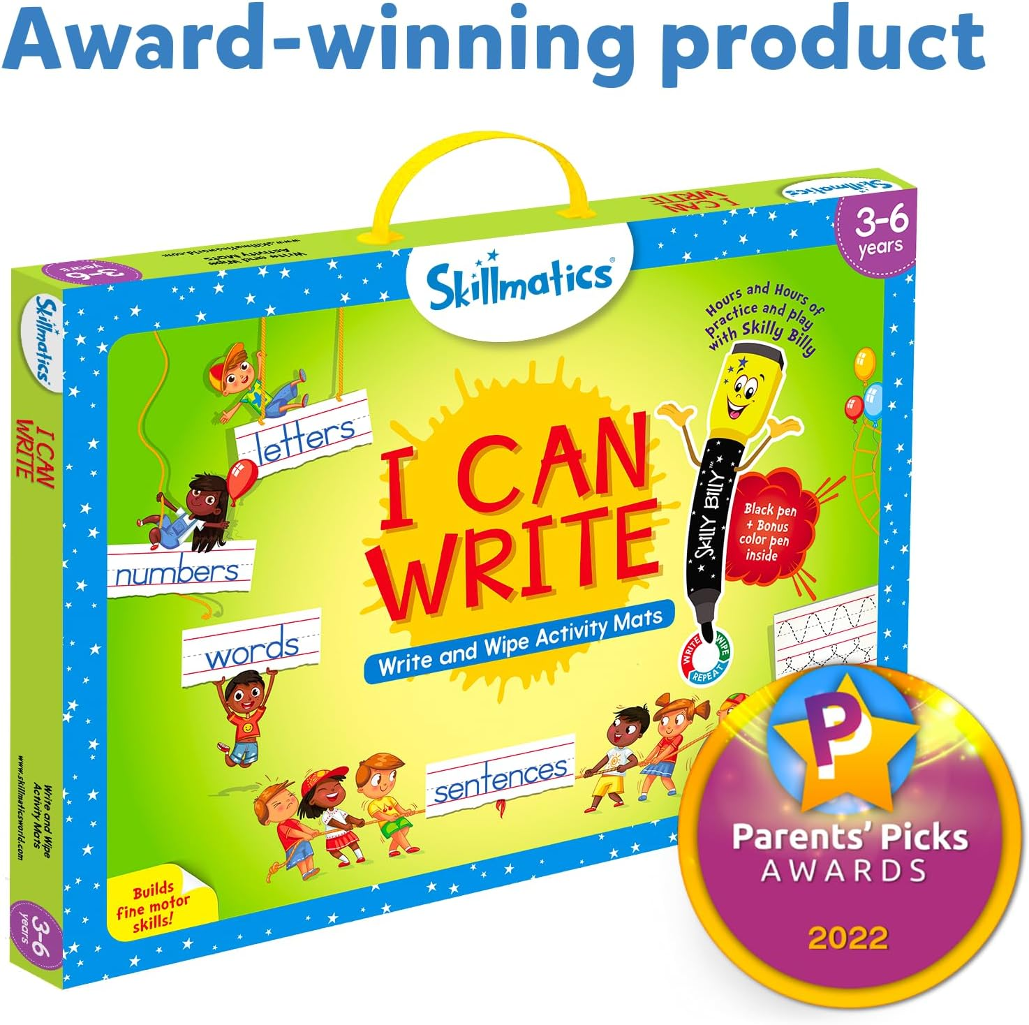 Skillmatics I Can Write - Reusable Preschool Learning Activities, Educational Toy and Game, Back to School Supplies, Gifts for Students, Kids, Toddlers Ages 3, 4, 5, 6 image number 4