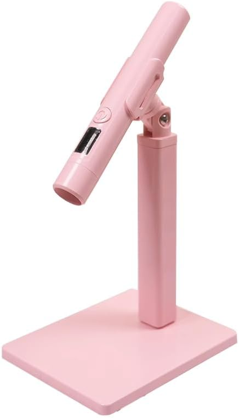 Portable Electric Storage Mini Light Therapy Lamp, Nail Wire Lamp Holder, Magnetic Design Can Be Adjusted from Multiple Angles, Nail Handheld Light Therapy Lamp (Pink) image number 4