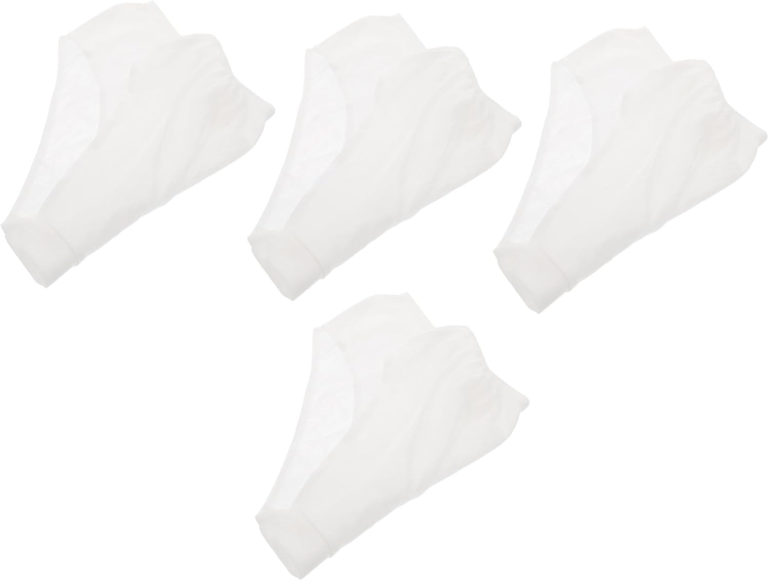 4Pcs Disposable Postpartum Panties XXL Pure Cotton Flexible Underwear for Pregnant Women Maternity Care Breathable White Briefs for Travel image number 3