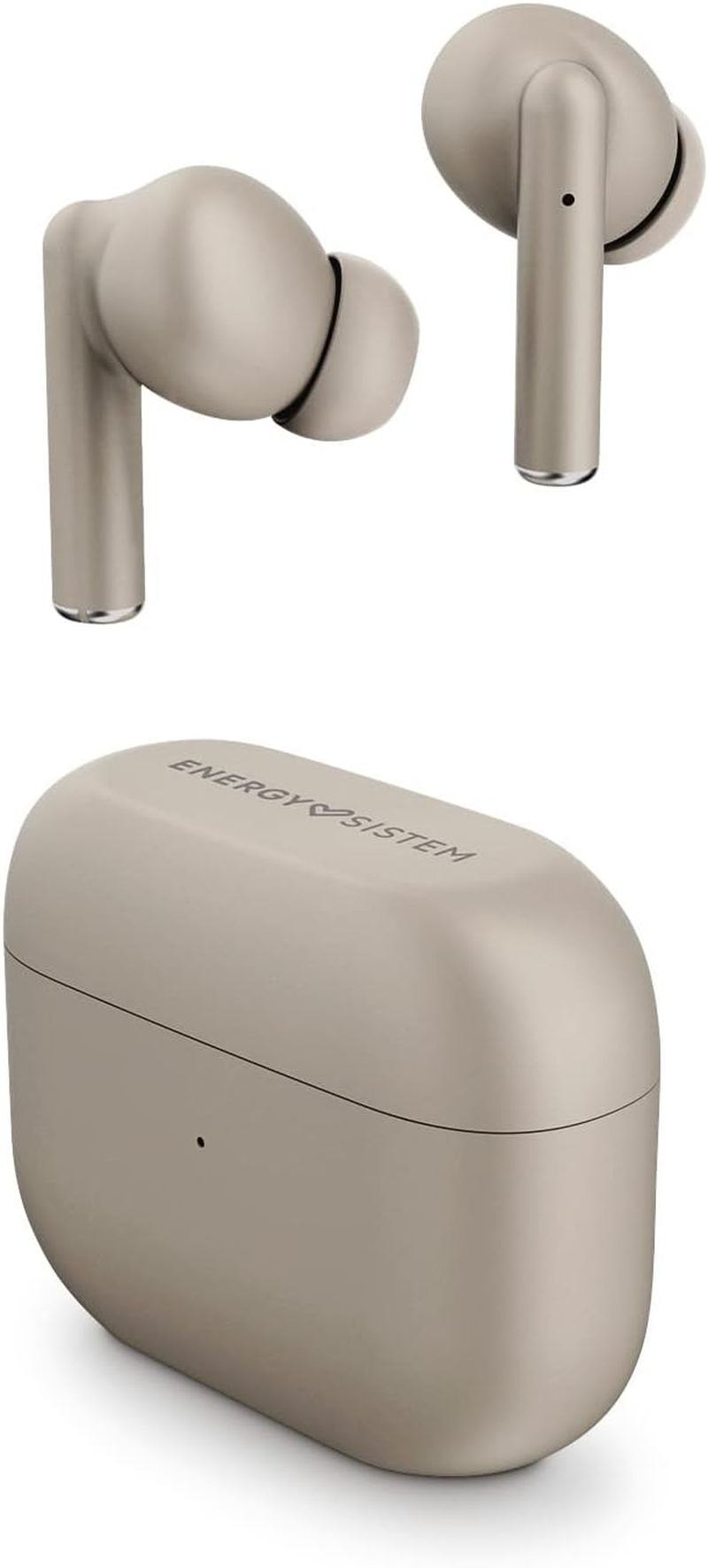 Energy Sistem True Wireless Headphones Style 2 Champagne (Wireless Stereo Headphones, BT 5.1, Deep Bass, Charging Box) - Champagne