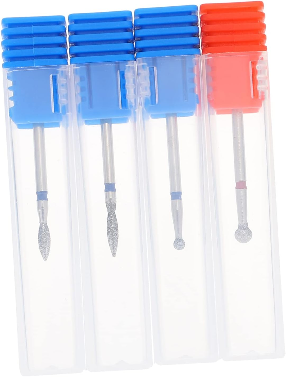 Baluue 12Pcs Nail Drill Bits Set for Nails Professional Cuticle Drill Bits Tapered Design for Russian Manicure