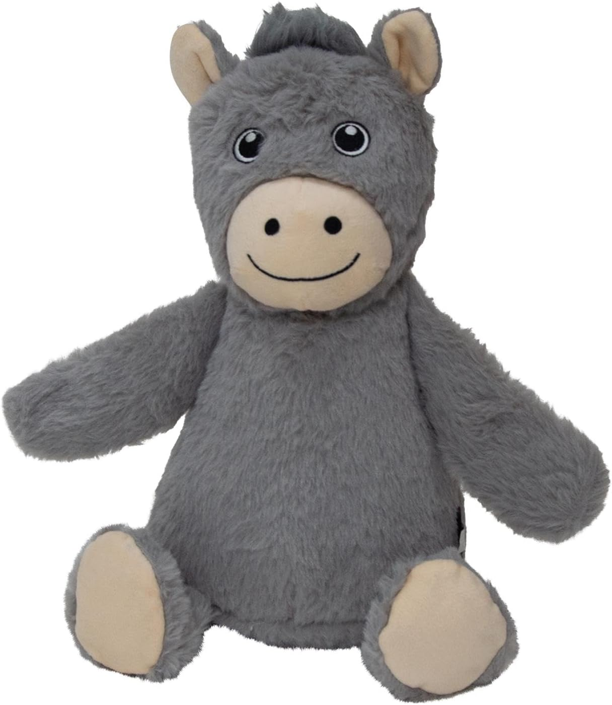 JACK and VANILLA, Soft Toy Donkey with Squeeker for Dogs and Cats, Soft and Durable Fabric, Stimulates Play, Easy to Clean, Size 18 Cm, Multi-Colour
