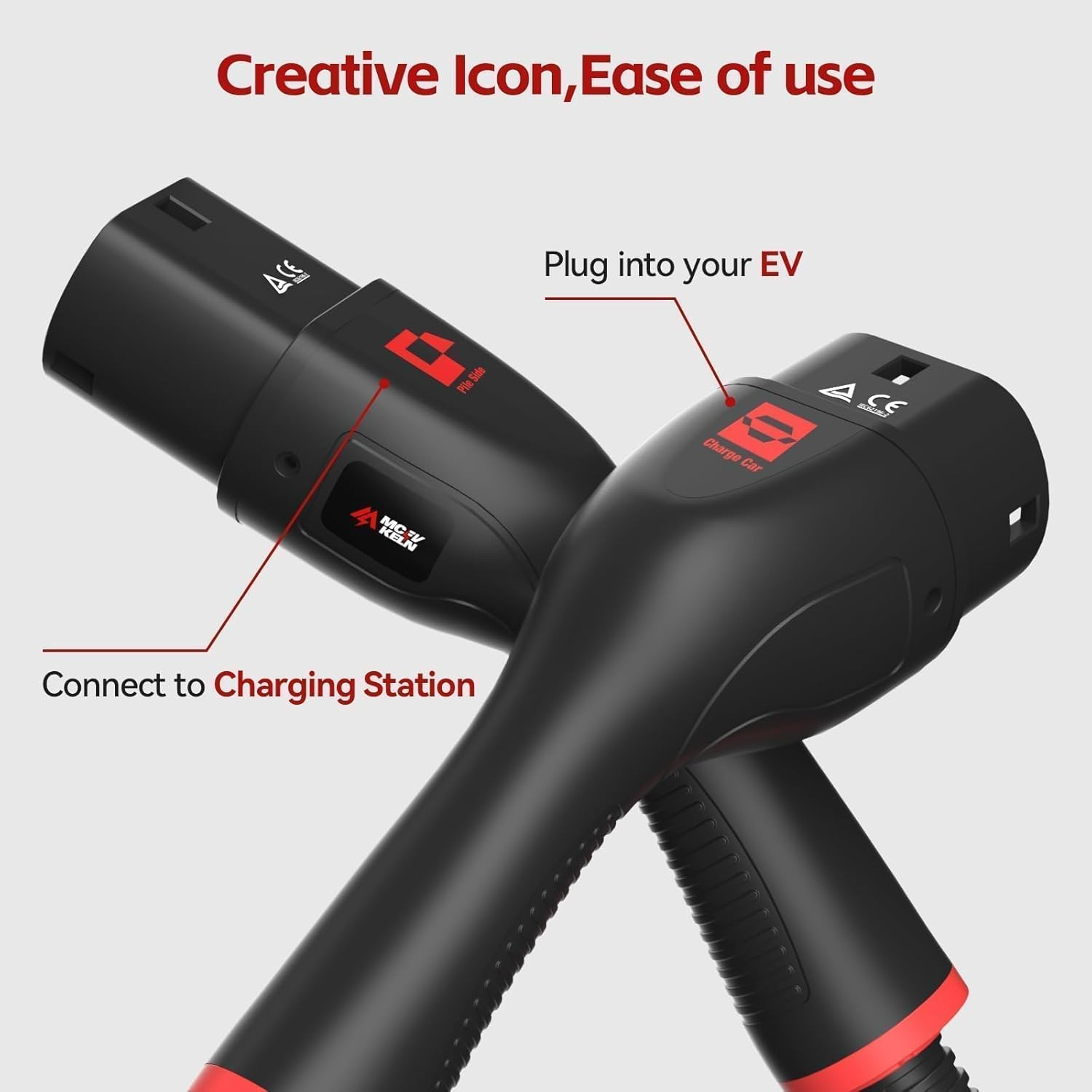 MCEVKELN Type 2 to Type 2 EV Charging Cable 7Kw 7M - Electric Vehicle Charger| 1 Phase | 32A | 7M TPU Cable Compatible with Tesla/Byd/Bmw/Mg/Kia