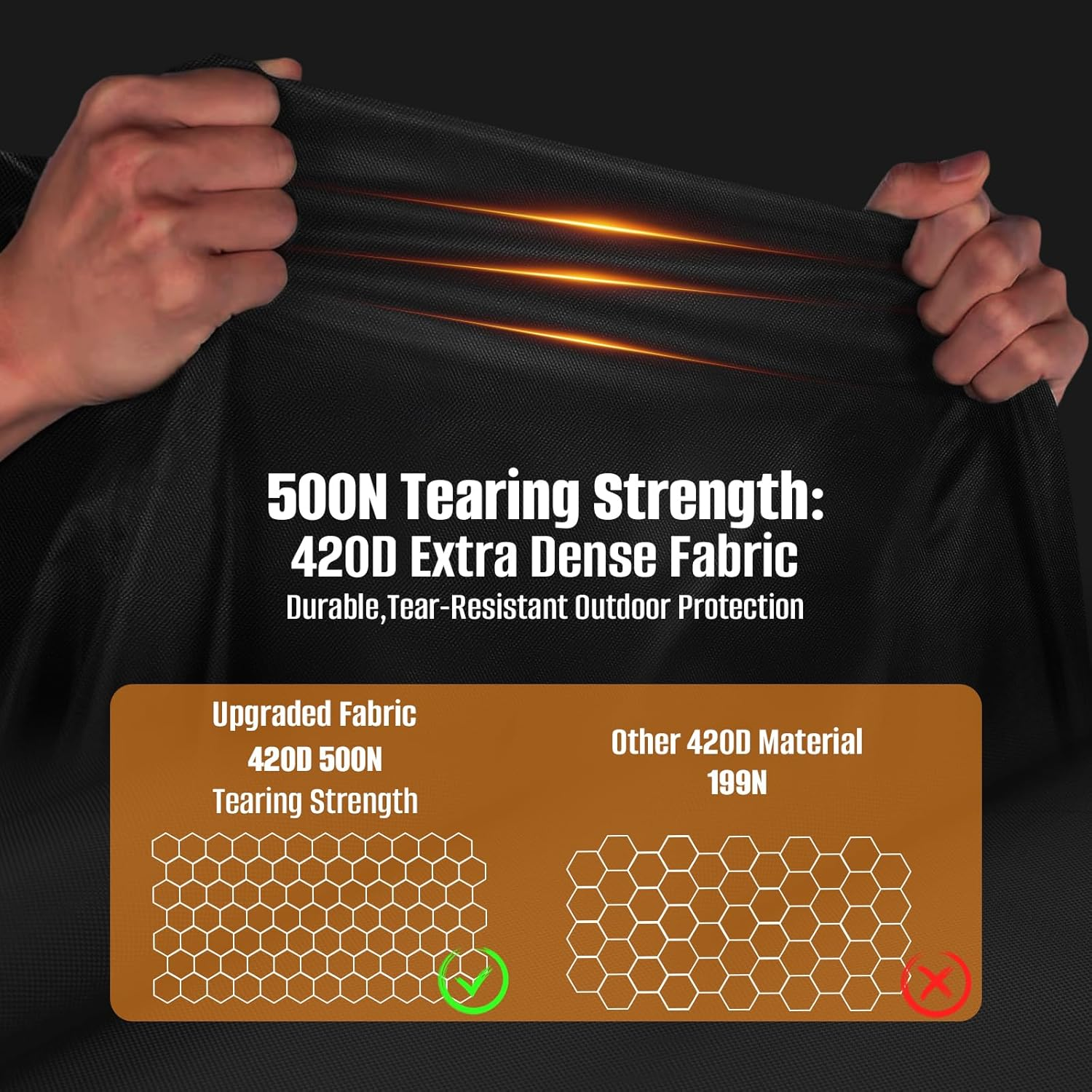 Kovshuiwe Garden Furniture Covers,90X90X90Cm Patio Furniture Cover Waterproof, Table Covers 420D Heavy Duty Oxford Fabric Rattan Furniture Cover Windproof Anti-Uv for Patio, Outdoor