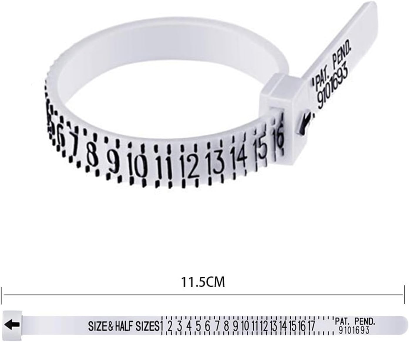 UK US Ring Sizer Women Men Measurement Tool Finger Sizes