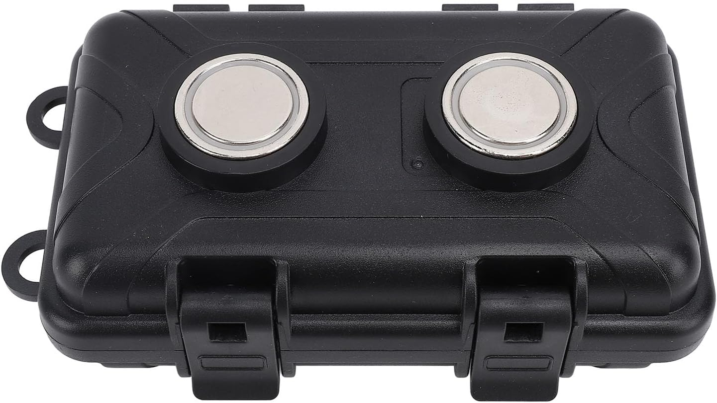 Magnetic Storage Box, Magnetic Key Holder under Car, Hide a Key, Waterproof Magnetic Storage Box with Inner Dividers, for Home, Outdoor, Work, Car Use