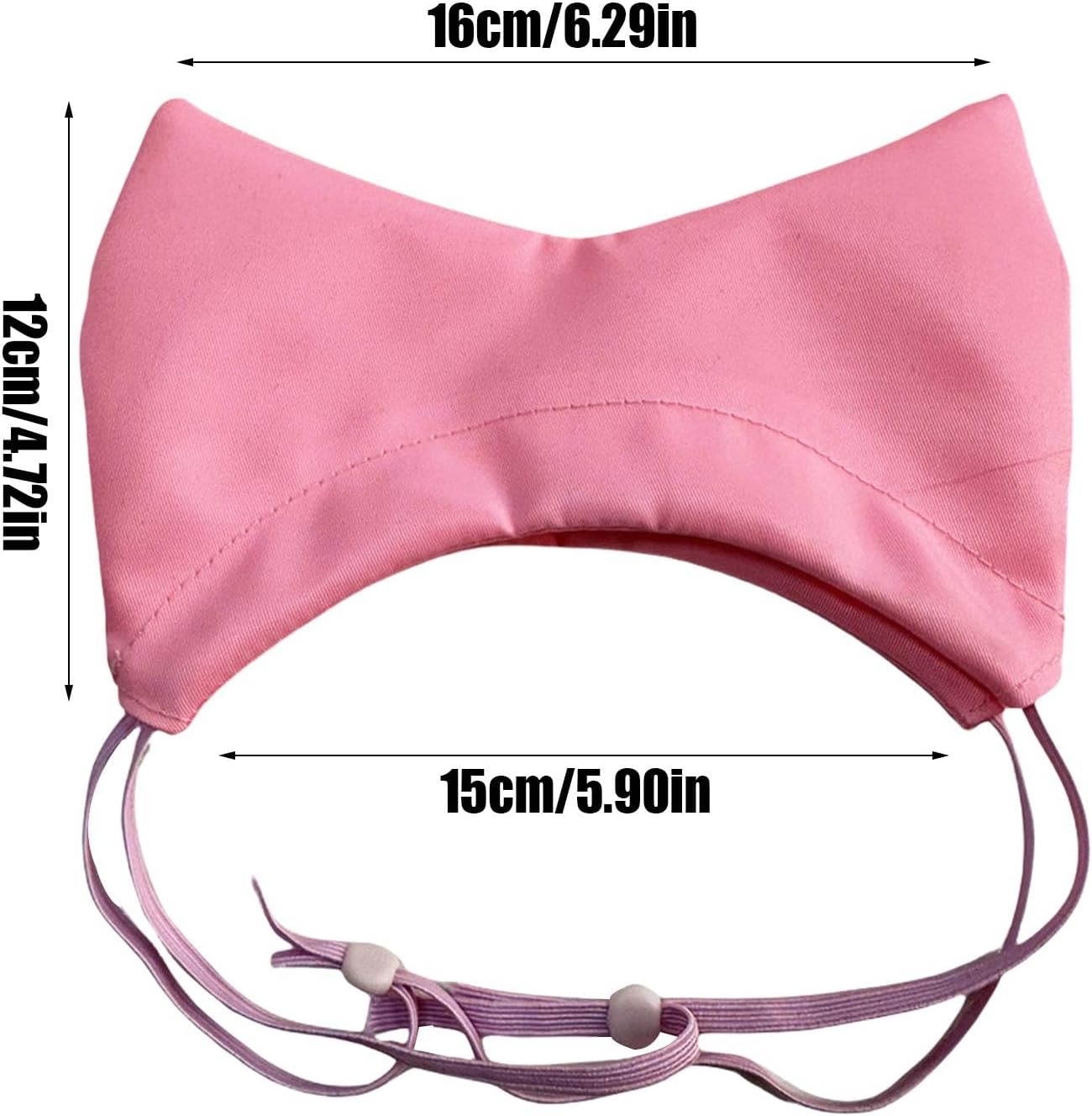 Shurzzesj Dog Shower Cap - Bathing Cap Adjustable Shower Hat Dog Ear Cover - Head Wrap Oxford Cloth, Pet Supplies Waterproof Ear Protection, Grooming Bathing Supplies - Pink image number 2