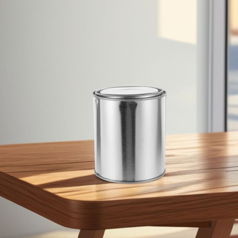 LALAFINA 2Pcs Metal Paint Cans with Lids, 2L Thickened Empty Paint Storage Cans for Laboratory Sampling Oil and Industrial Use image number 5