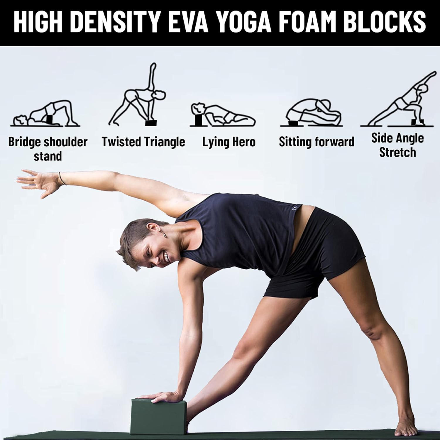 Everlast Yoga Brick 3"X6"X9" 106G Grey image number 2