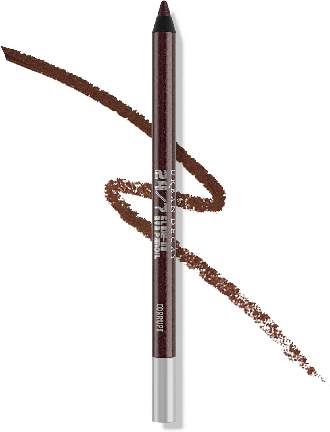 URBAN DECAY 24/7 Glide-On Waterproof Eyeliner Pencil (Rockstar - Purple Matte) - Smudge-Proof, Transfer-Proof, Smooth No-Tug Formula, Hydrating Vitamin E & Jojoba Oil - 0.04 Oz
