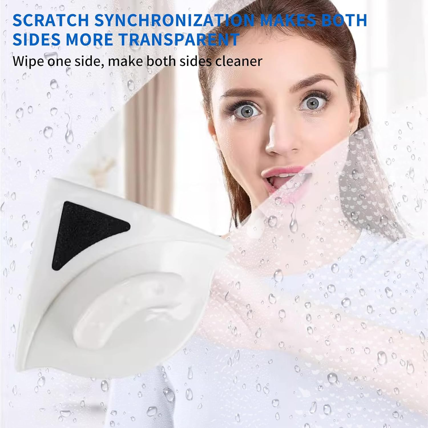 Double-Sided Magnetic Window Wiper for 3-8Mm Thickness Single-Sided Glass Window Wiper for Home High Rise image number 5