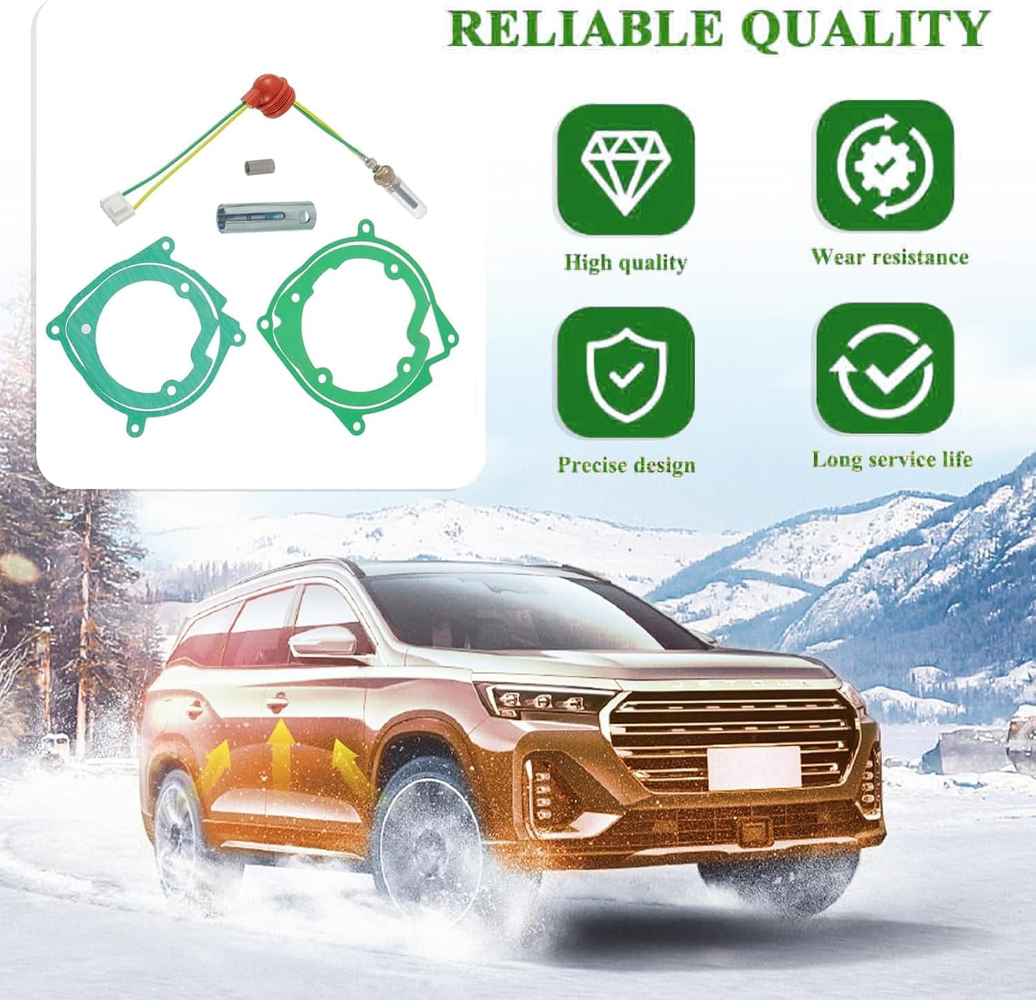 7Pcs Diesel Heater Glow Plug Kit, 12V 2-8KW Replacement for Diesel Air Heaters, Easy Installation, Boost Heating Efficiency, Universal Fit for Trucks, Vans & Suvs image number 5