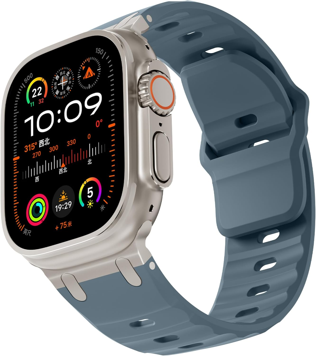 Sport Band for Apple Watch Band 49Mm 46Mm 45Mm 44Mm 42Mm(Series 3) Men,For Apple Watch Strap Silicone Wristband Bracelet Iwatch Ultra 2 Ultra Series 11 10 9 8 7 SE3 SE 6 5 4 3 Strap image number 4