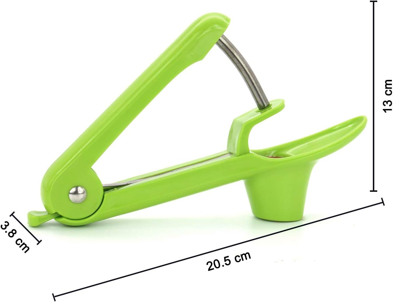 Becho Cherry Pitter and Cherry Stone Remover with Food Grade Silicone Cup, Extended Splash Guard (Green) image number 4