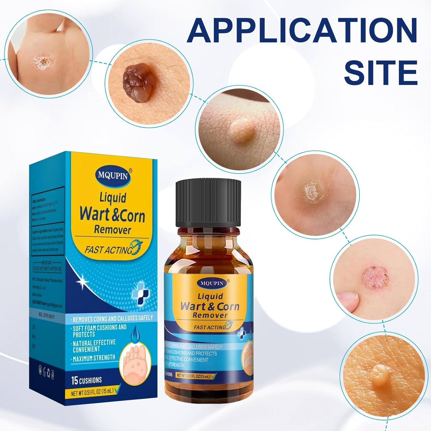 MQUPIN Corn Removers for Feet Extra Strength, Foot Corn Remover