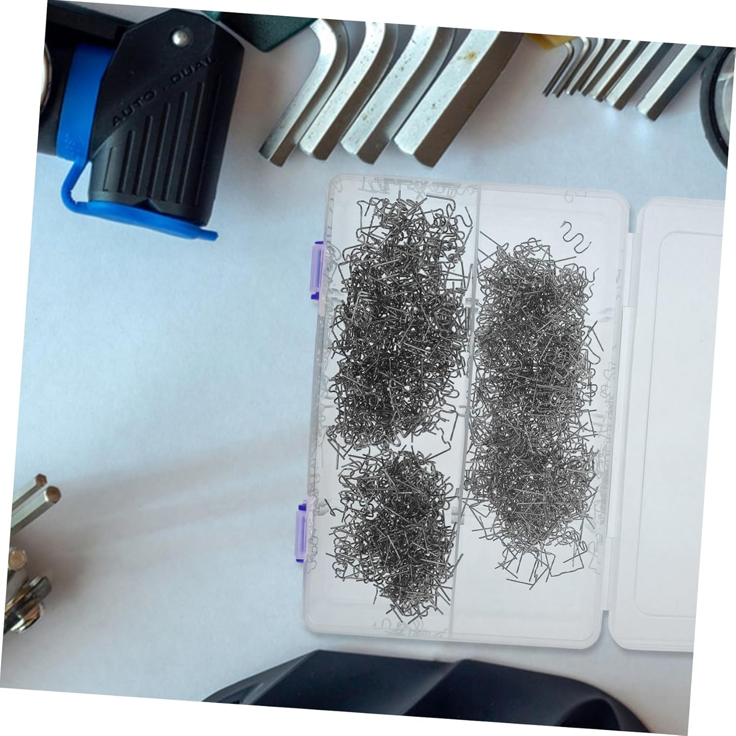 ULTECHNOVO 1000Pcs Hot Staples Welding Rods Plastic Repair Welder Kit for Car Bumpers Dashboards Automotive Upholstering Fix Tool image number 2