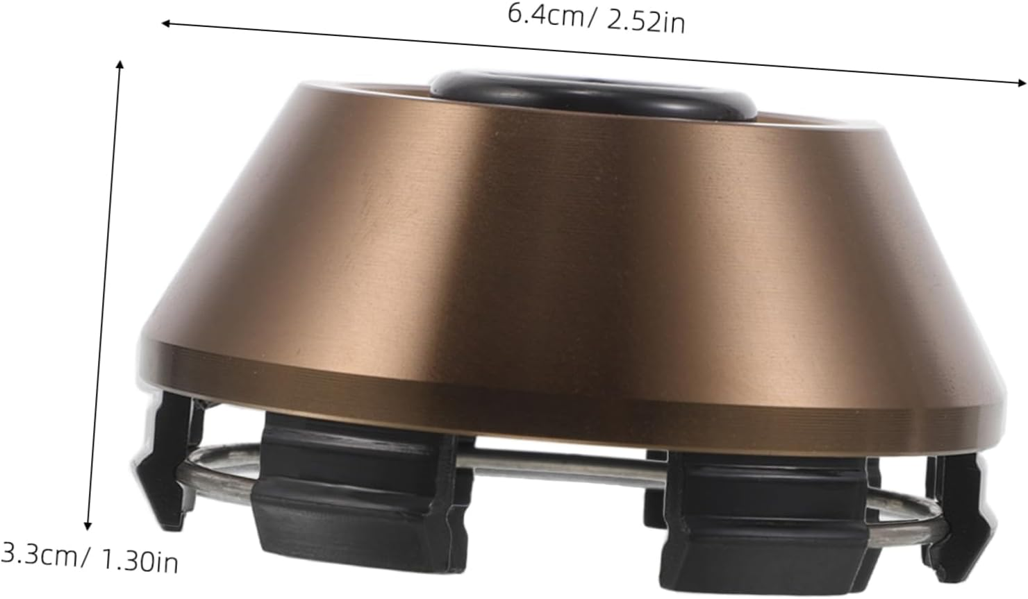 WEKADRIN Aluminum Alloy Hub Cover Metal Wheel Hub Protector Aluminum Car Wheel Center Cap Automotive Replacement Parts Coffee image number 2