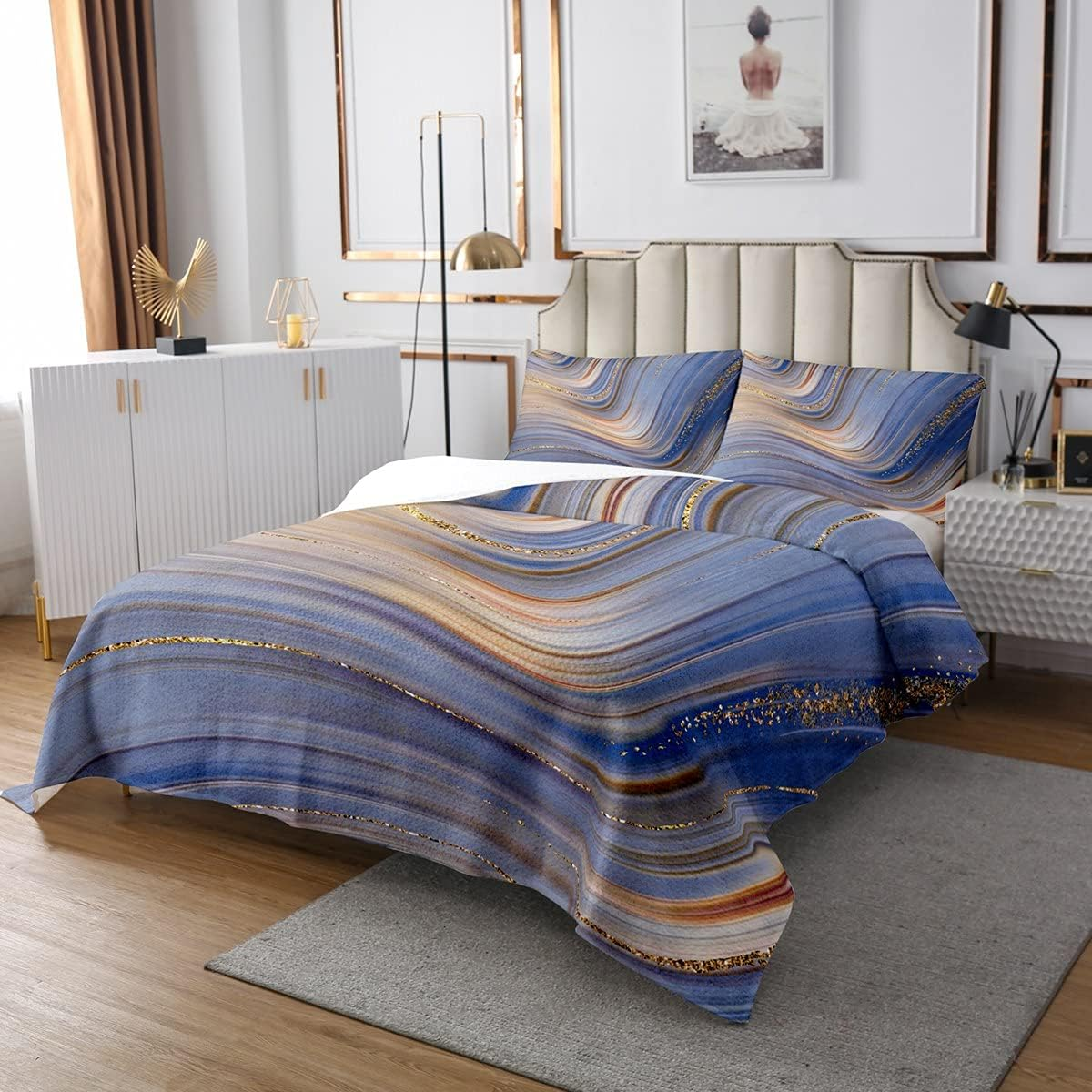 Gothic Moth Bedspread Set 240 X 260 Cm Sun and Moon Quilt Set Trippy Galaxy Duvet Starry Sky Bed Linen Hippie Bohemian Duvet Psychedelic Astrology Bedspread 3-Piece Soft