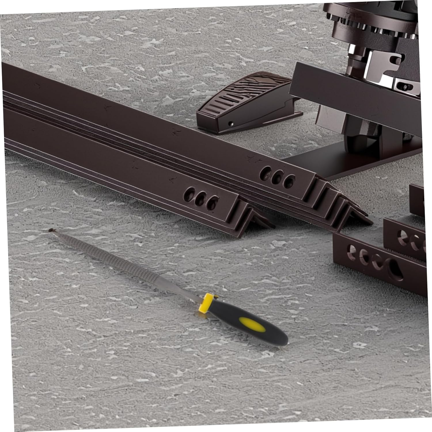 Tofficu 6Pcs Hand File Tool Set for Woodworking Mini Rasp Files Skid-Resistant Handles for Precise Wood Shaping image number 5