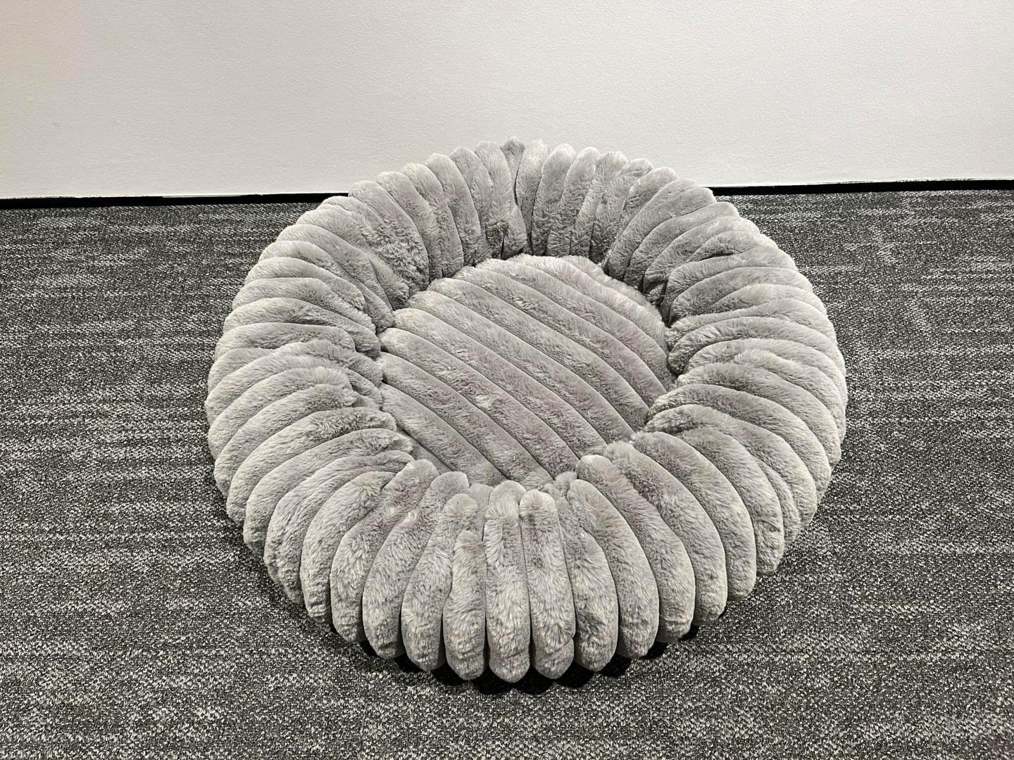 Feandrea Dog Bed, Medium Cat Bed with Soft Padding, 60 Cm, Washable, Non-Slip, Dove Grey PGW302GD01 image number 3