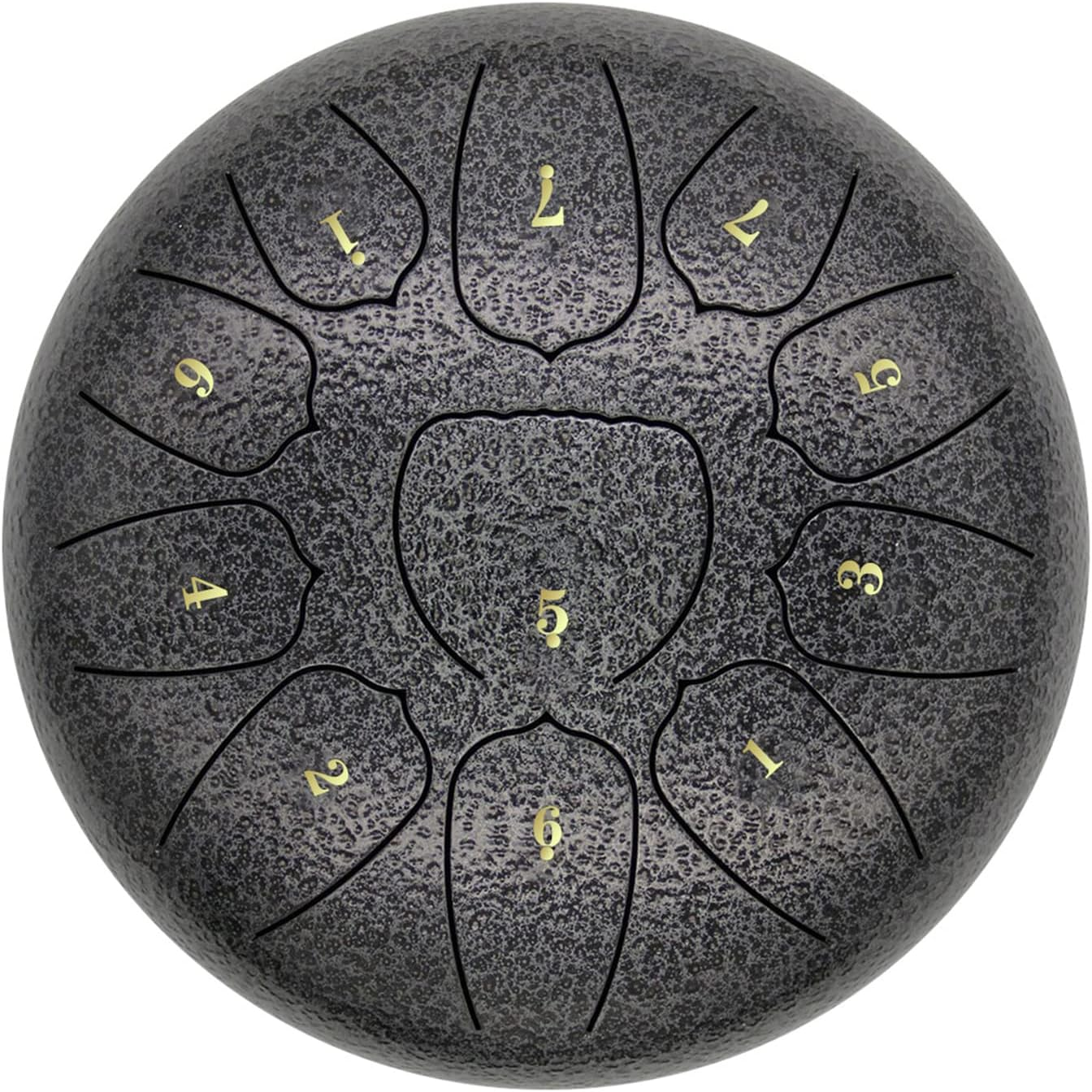 10 Inch Steel Tongue Drum 11 Notes Handpan Drum with Drum Mallet Finger Picks Percussion for Meditation Yoga