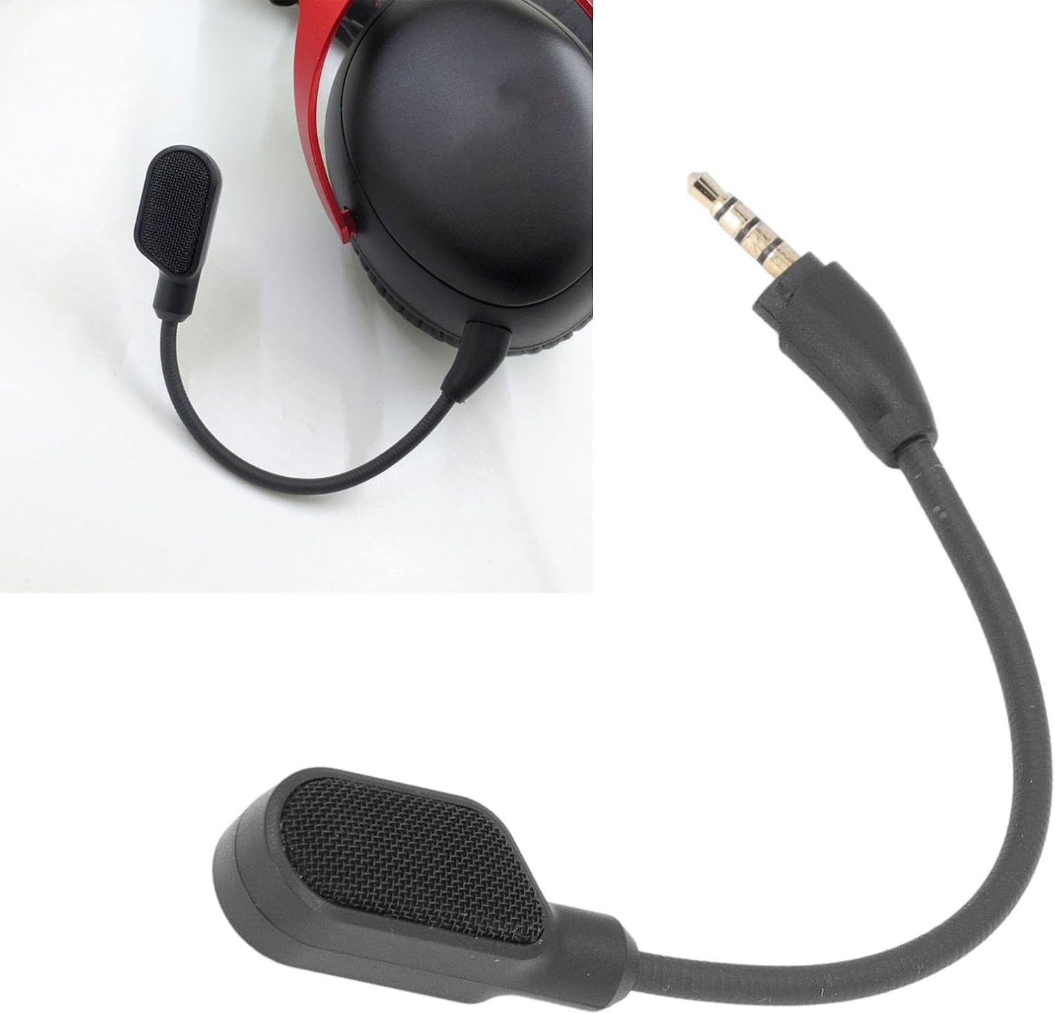 Microphone Replacement for Hyperx Cloud III, 3.5Mm Detachable Mic Boom, 360&deg; Bendable Microphone Boom for Hyperx Cloud III Gaming Headset Mic image number 3