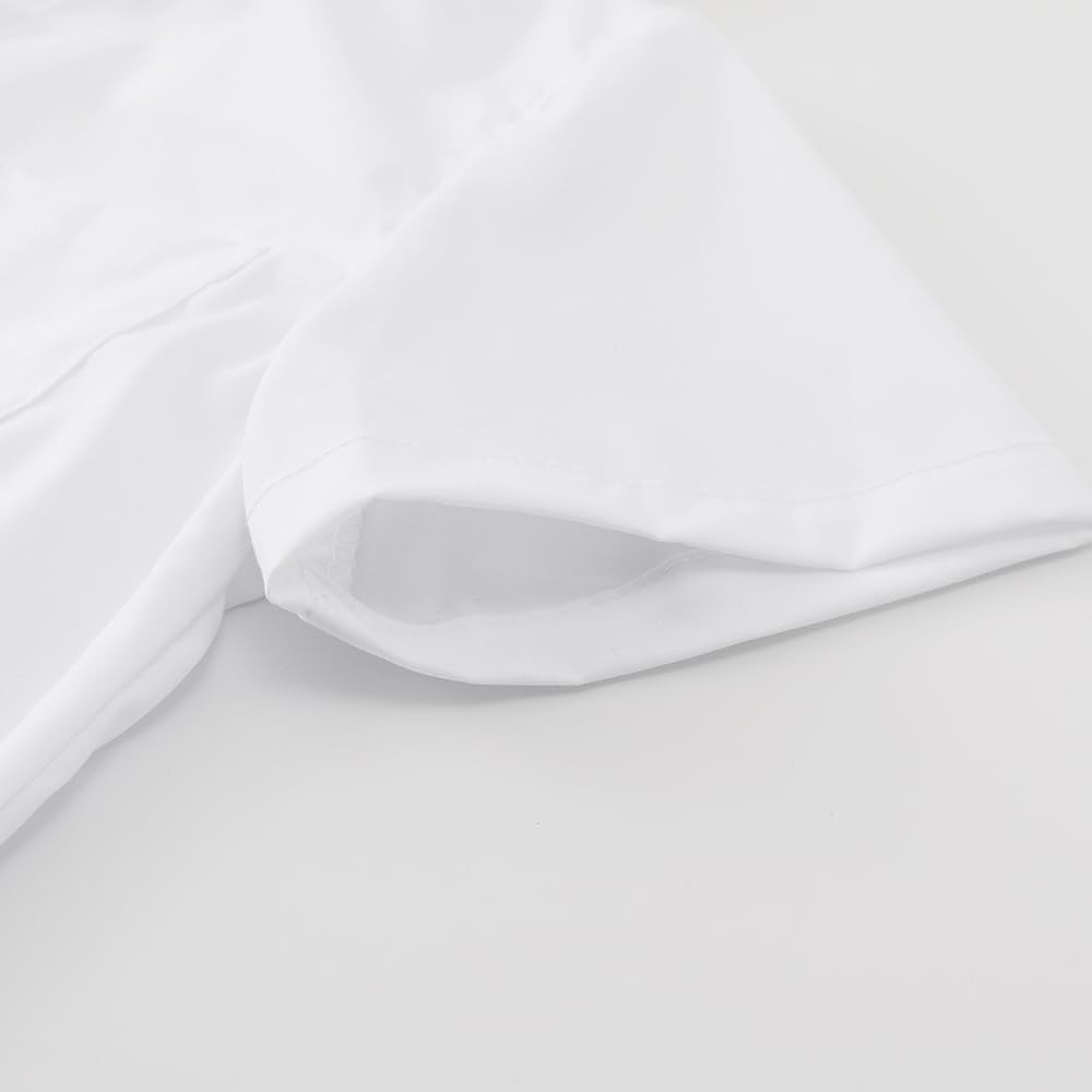 Spring&Gege Boys Short Sleeve Dress Shirts Stretch Wrinkle Free Casual Button down Shirts image number 3