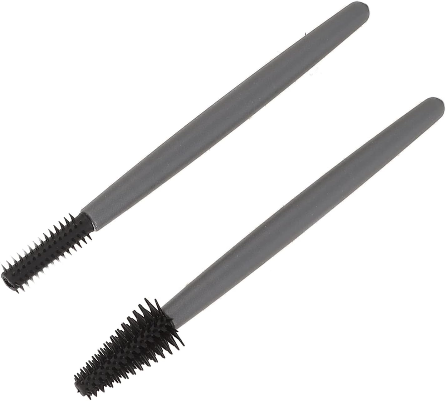 Portable Mascara Brush, Silicone Material Eyelash Brush Set Dustproof Box for Home (Gray) image number 3
