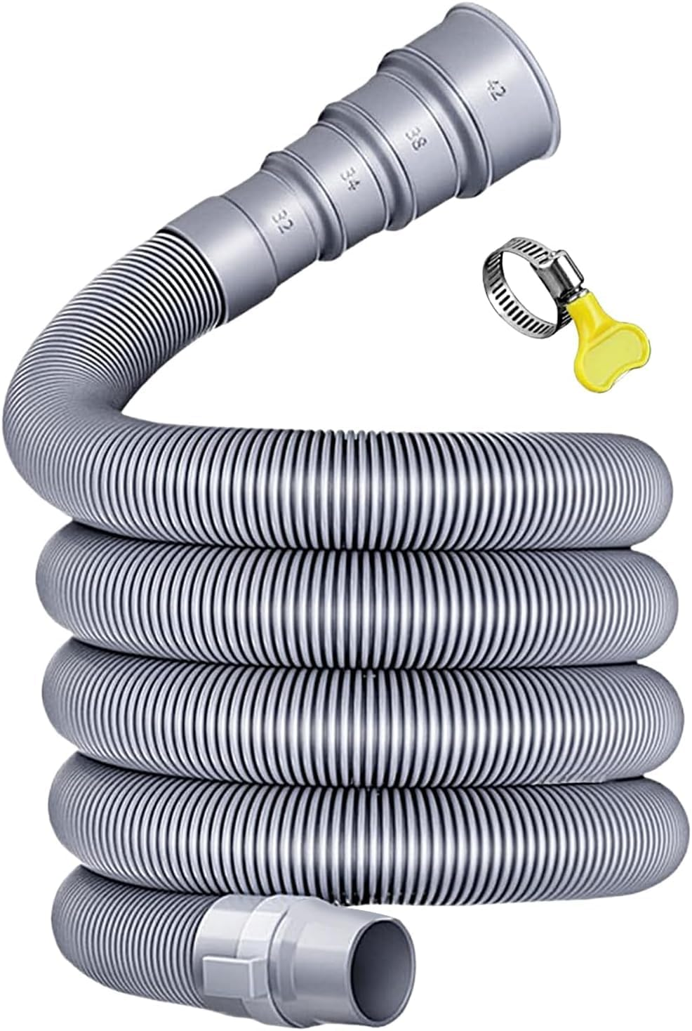 RV Sewer Hose Kit | Caravan Drain Pipe with Adjustable Adapter | Universal Fit for Motorhome, Camper Van, Trailer (6 Meters) image number 1