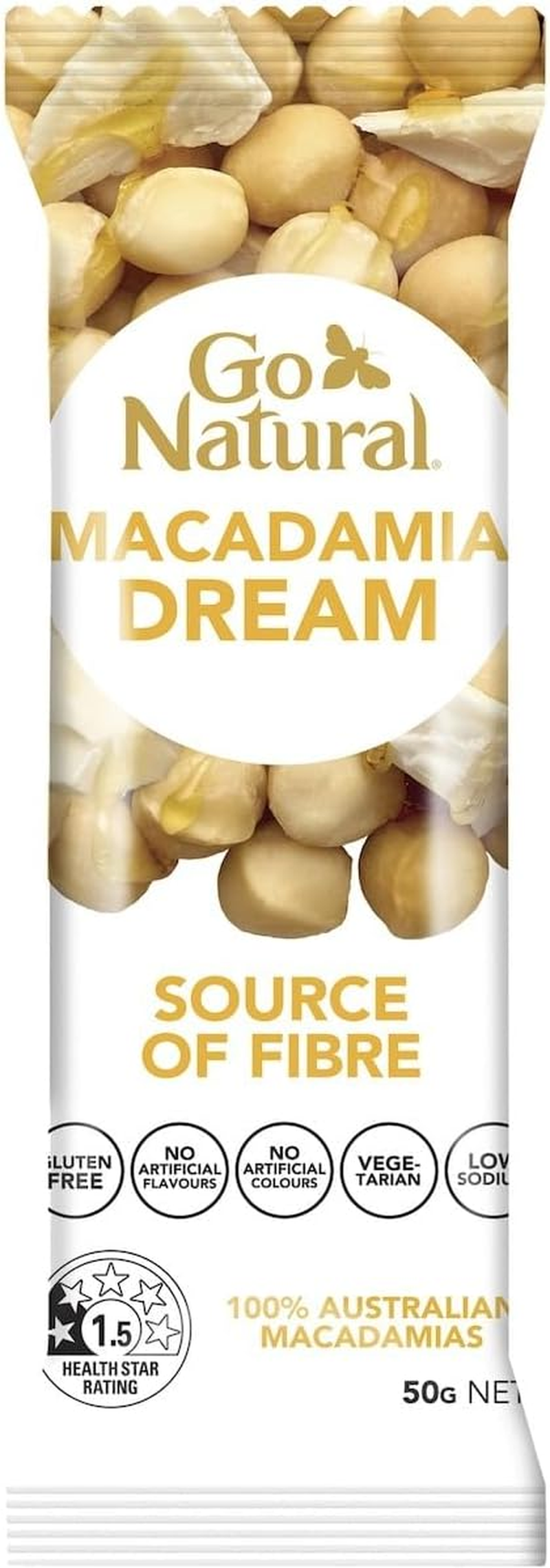Go Natural Macadamia Dream Bar 16 X 50G image number 2