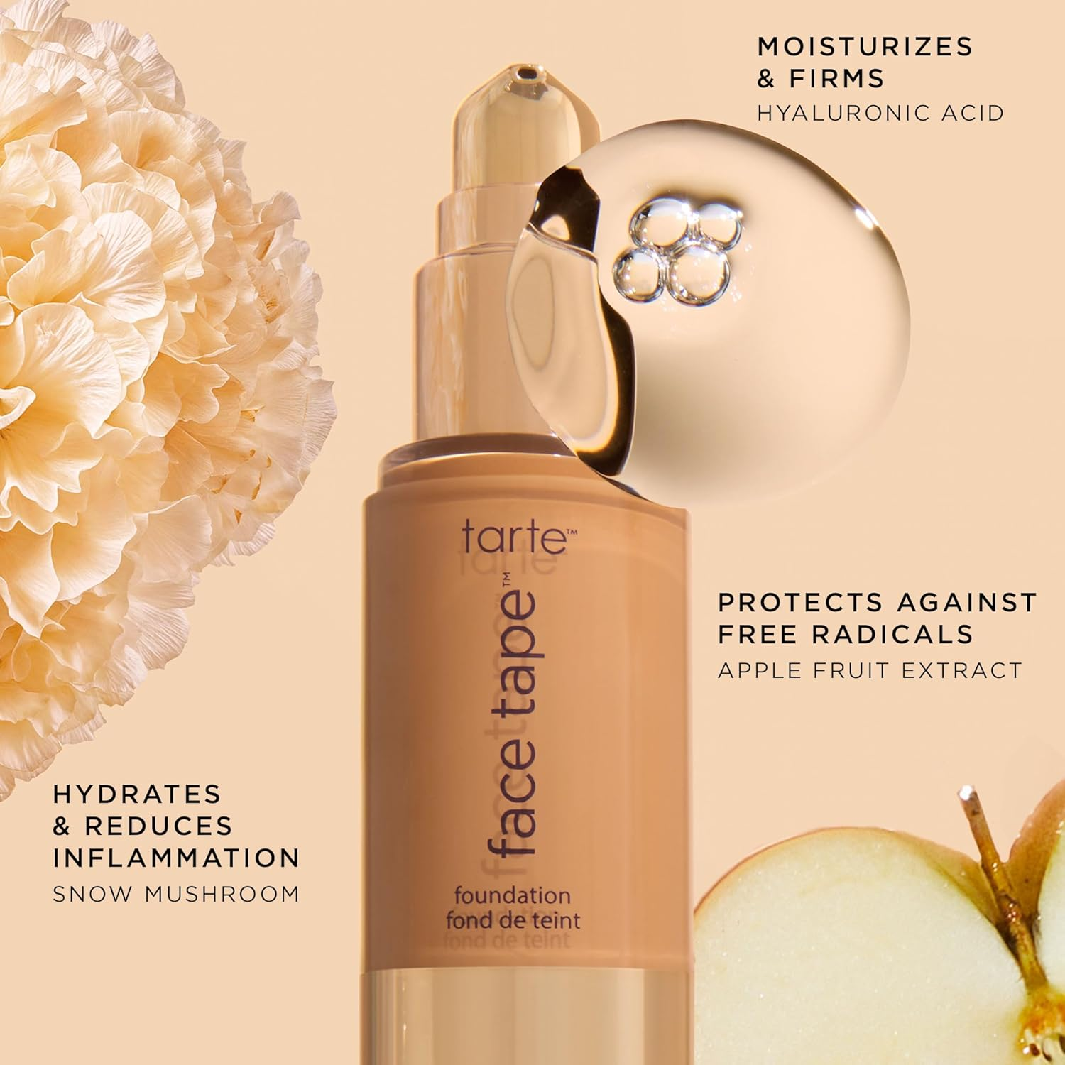 Tarte Face Tape Foundation &ndash; Coverage Matte Finish Foundation with Snow Mushroom & Hyaluronic Acid for Hydration, Waterproof, Vegan & Cruelty-Free image number 3