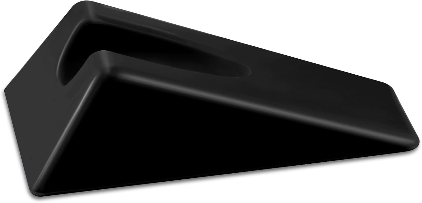 Suzile Therapy Wedge Pillow 7.9 X 4.1 X 2 Inch Triangle Therapy Wedge Non Slip Silicone Wedge Pillow Sturdy Mobilization Support for Relieve Spinal Pain Rehabilitation Tool (Black)