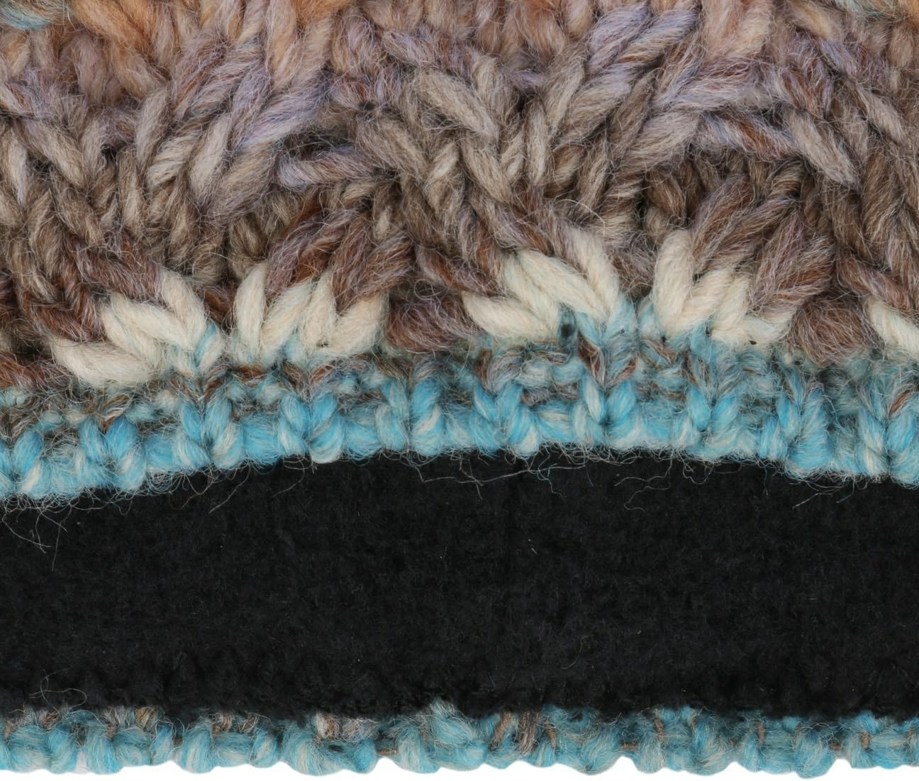 LIERYS Farelle Women'S Headband - Earmuffs with Wool - Made in Germany - Headband with Lining - Ear Protection with Lining - Ear Warmers Brown/Blue One Size image number 2